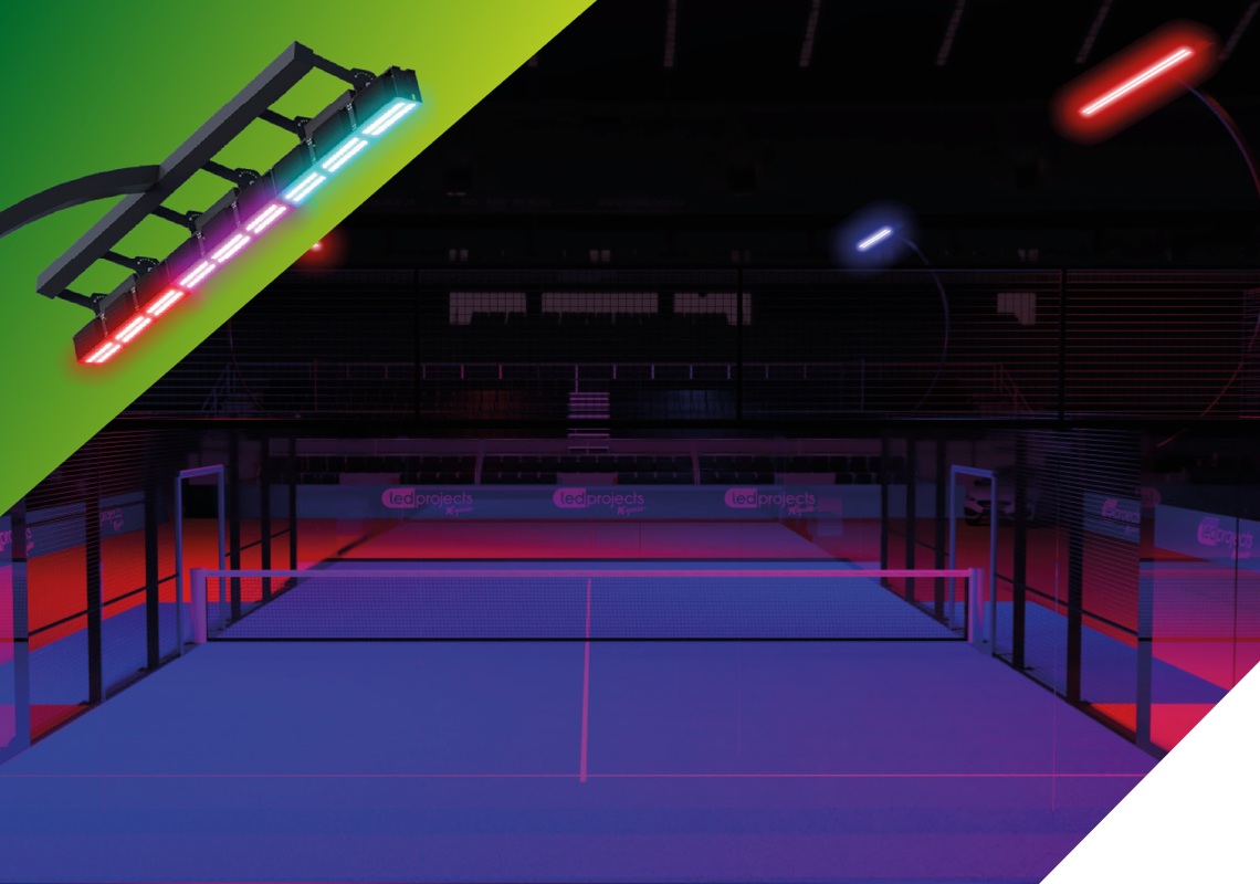 Led-Projects World Padel Tour official lighting Barcelo Valladolid Master 2023