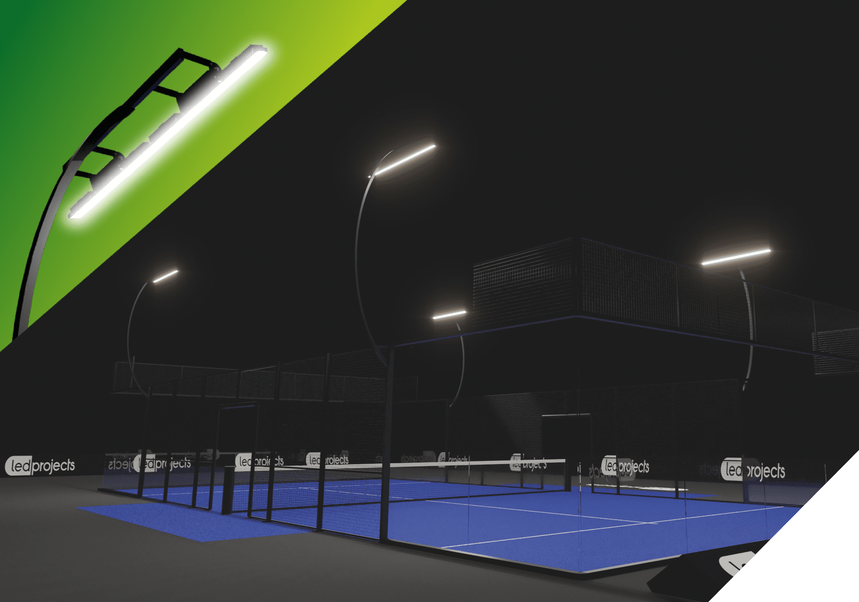 Led-Projects World Padel Tour official lighting Barcelo Valladolid Master 2023