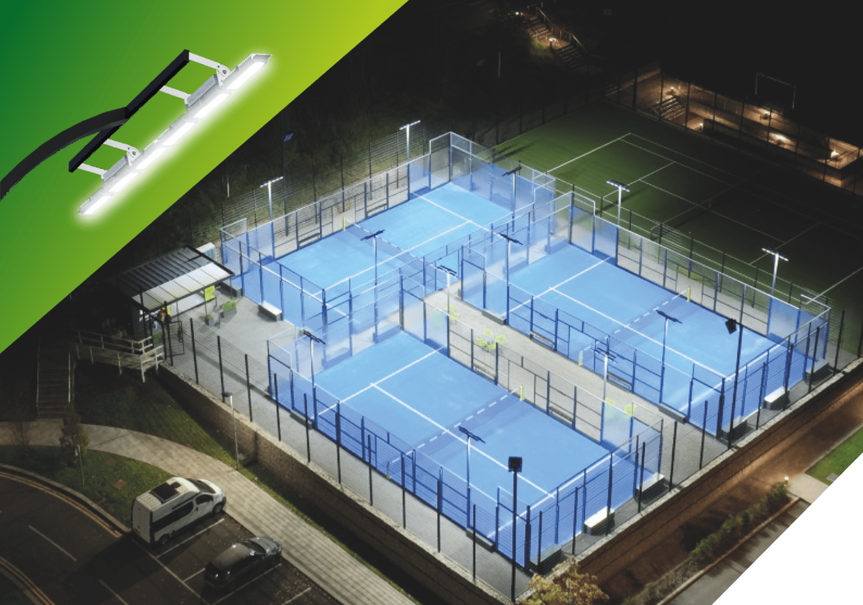 Led-Projects World Padel Tour official lighting Barcelo Valladolid Master 2023