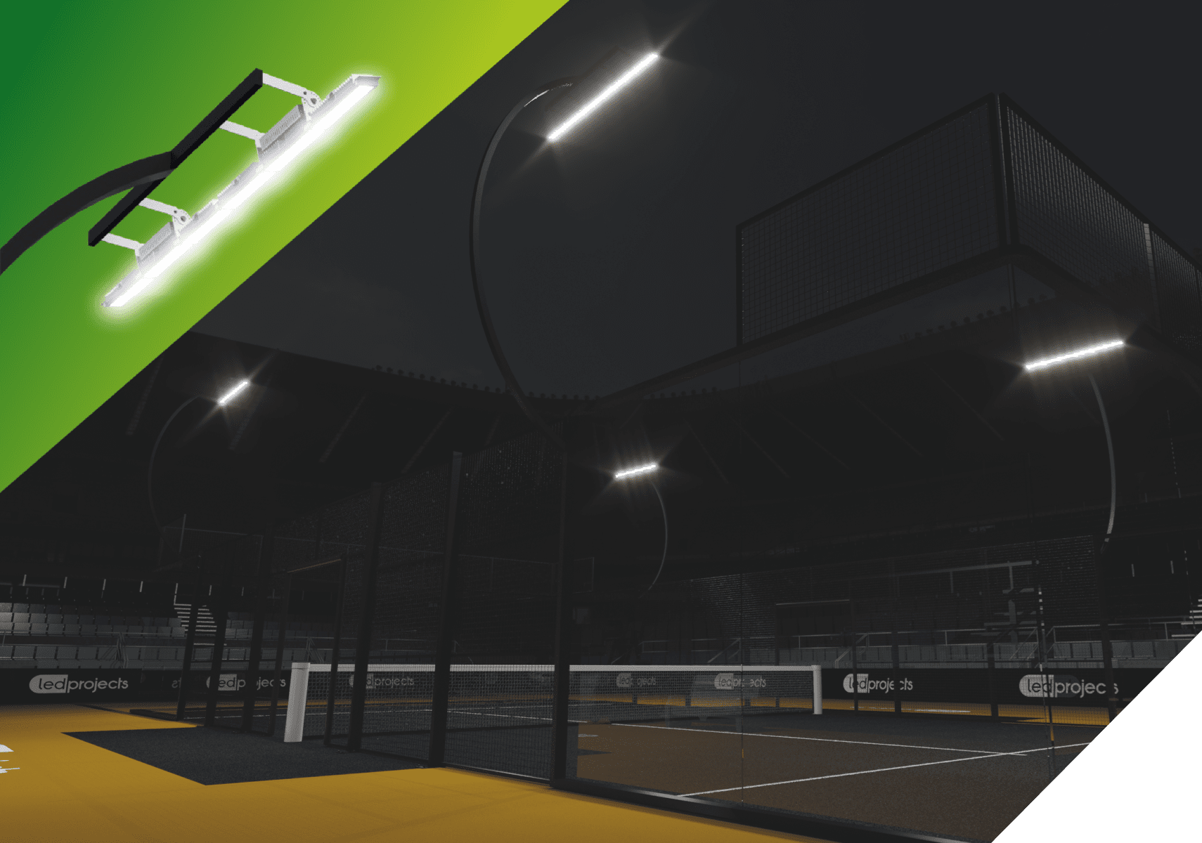 Led-Projects World Padel Tour official lighting Barcelo Valladolid Master 2023